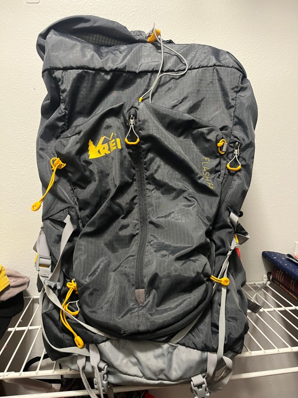 REI Black and Yellow Men's Hiking Backpack